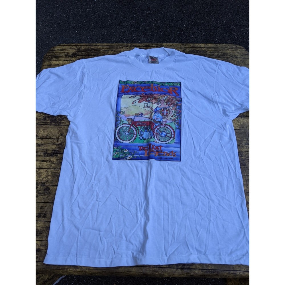 NOS New Vintage 1995 Schwinn Excelsior The Lost Legends Bicycle XL T-Shirt